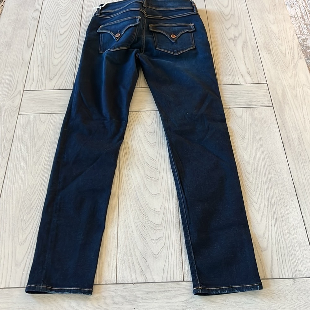 Hudson Jeans Blue Skinny Denim with Textured Twill - Picture 5 of 9